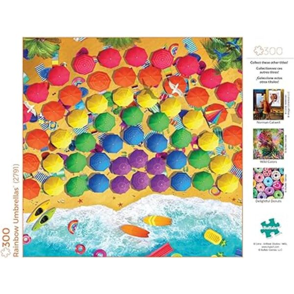 Buffalo Games Paraguas arco iris 300 piezas grandes_5