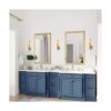 LALUZ Aplique de pared lámparas de baño doradas con_5