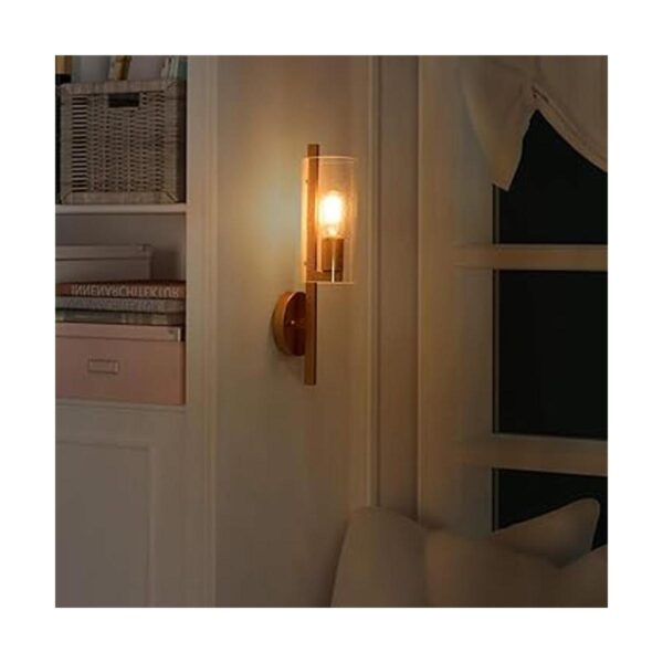 LALUZ Aplique de pared lámparas de baño doradas con_3