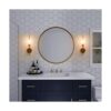 LALUZ Aplique de pared lámparas de baño doradas con_4