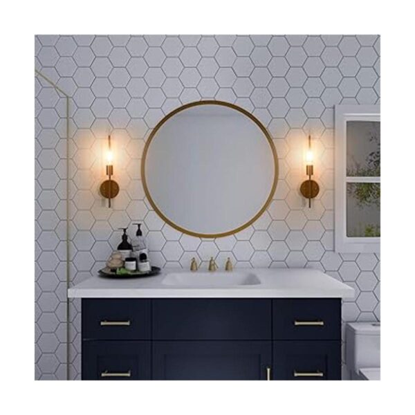 LALUZ Aplique de pared lámparas de baño doradas con_4