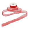 HUIHUANG Cinta de organza de 1 pulgada de color rojo_3