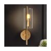 LALUZ Aplique de pared lámparas de baño doradas con_1