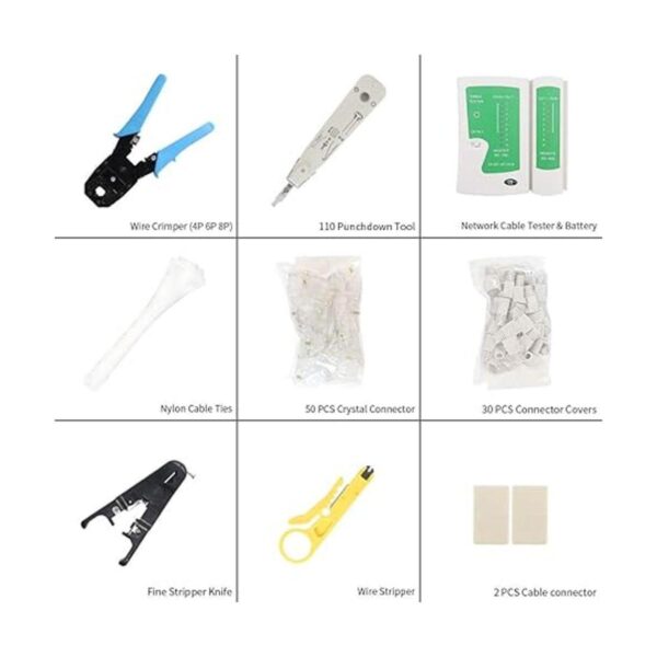 JENABOM Kit de herramientas de crimpado RJ44 juego de