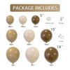 Kit de arco de guirnalda de globos marrones globos de_2