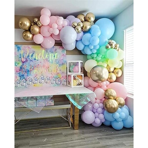 Kit de guirnalda de globos de arco iris 171 unidades kit