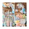 Kit de guirnalda de globos de arco iris 171 unidades kit