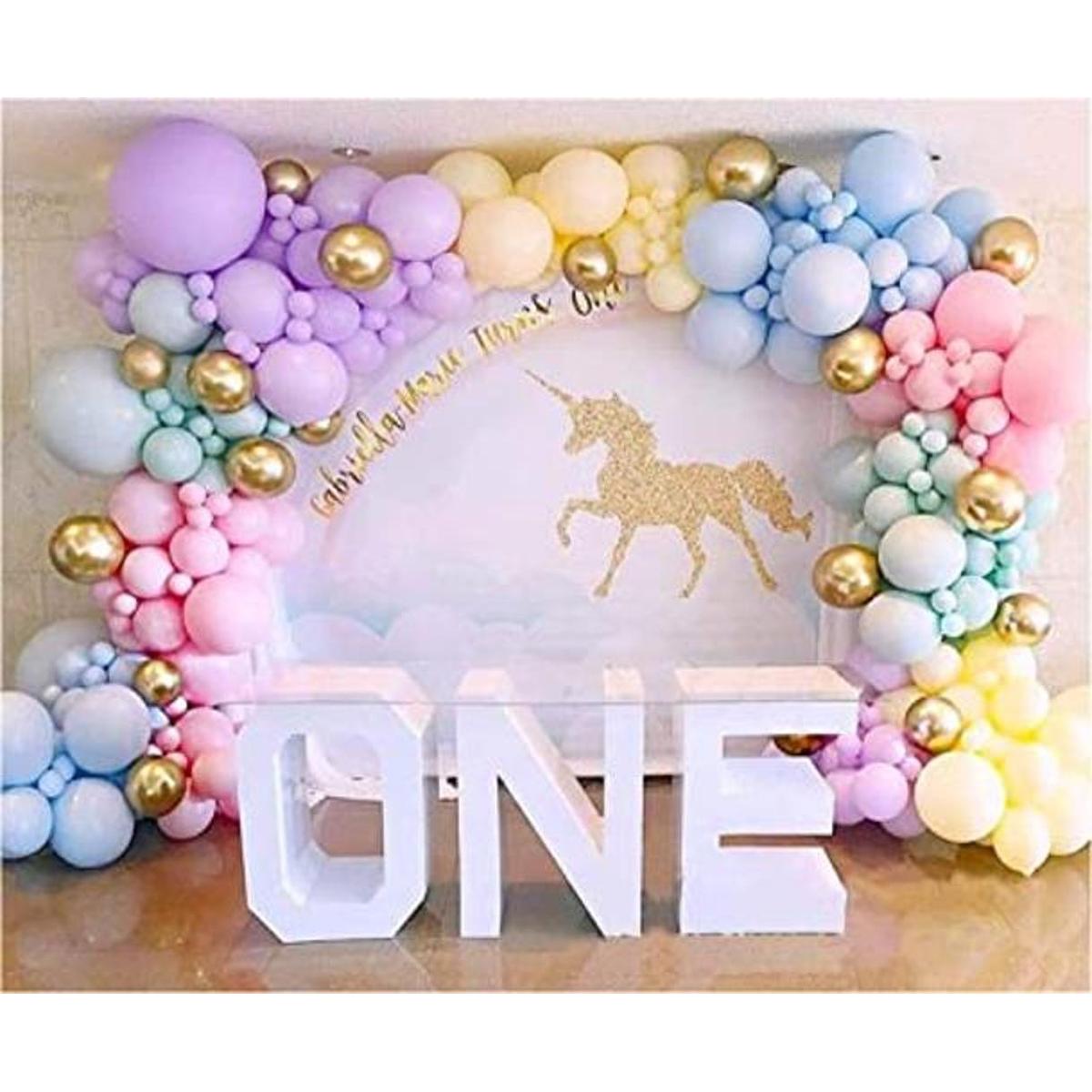 Kit de guirnalda de globos de arco iris 171 unidades kit