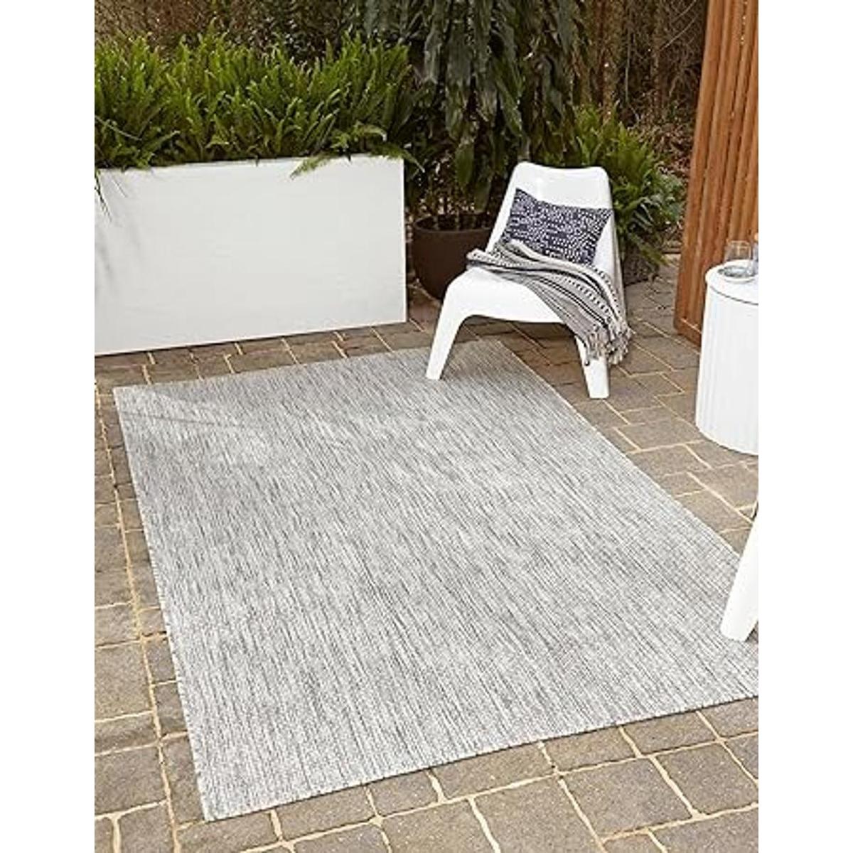 Unique Loom Alfombra tradicional de color sólido casual