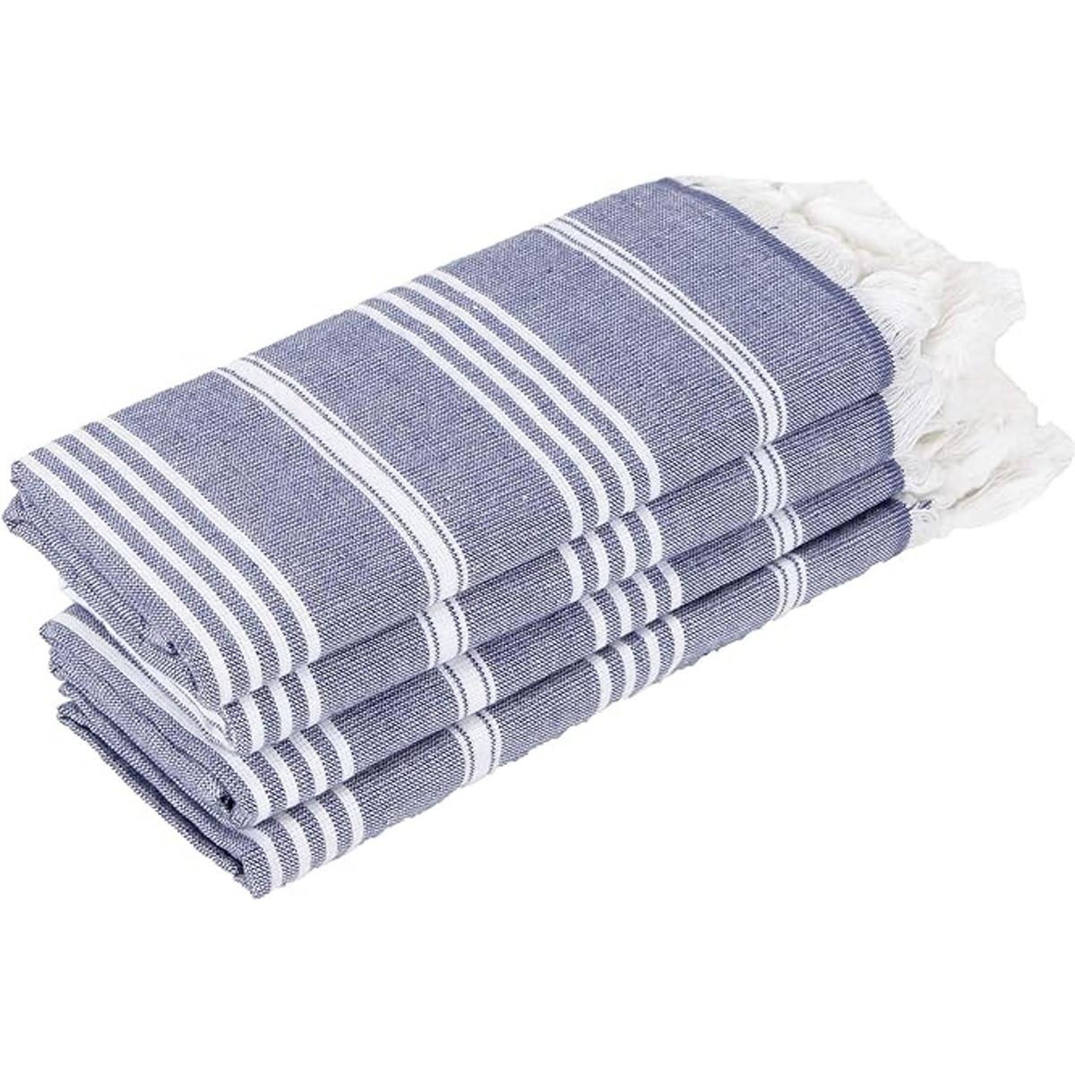 Paquete de 4 toallas de mano turcas para baño 100