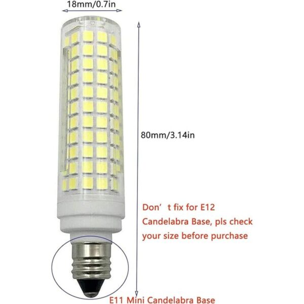 Lxcom Lighting Bombilla LED E11 de maíz de 15 W_2