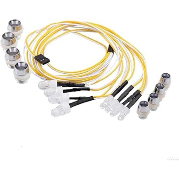 Treehobby Juego de faros delanteros de luz LED de 8 luces_2