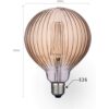 Harwez Bombillas LED Edison vintage globo regulable de 4