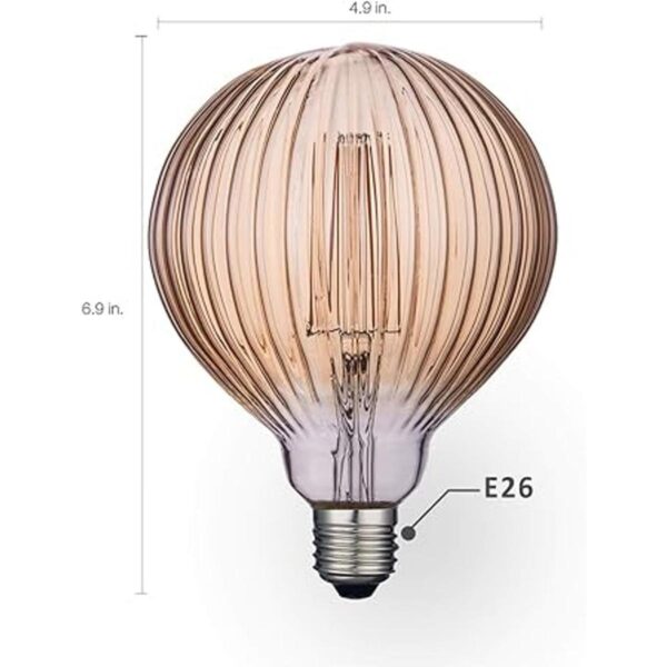 Harwez Bombillas LED Edison vintage globo regulable de 4