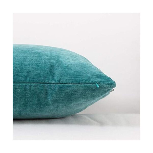 HWY 50 Fundas de almohada color verde azulado de 16 x 16