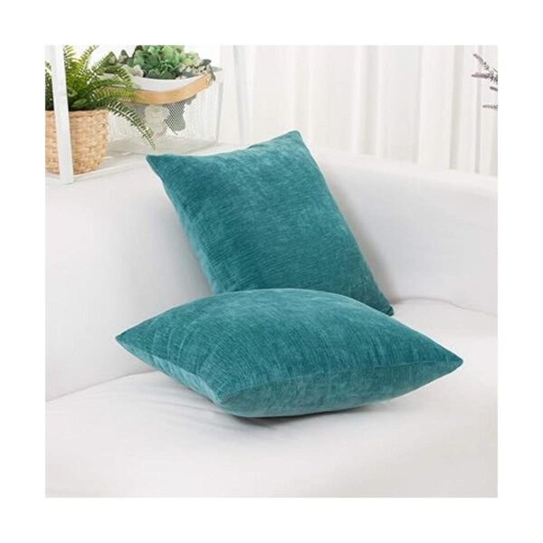 HWY 50 Fundas de almohada color verde azulado de 16 x 16