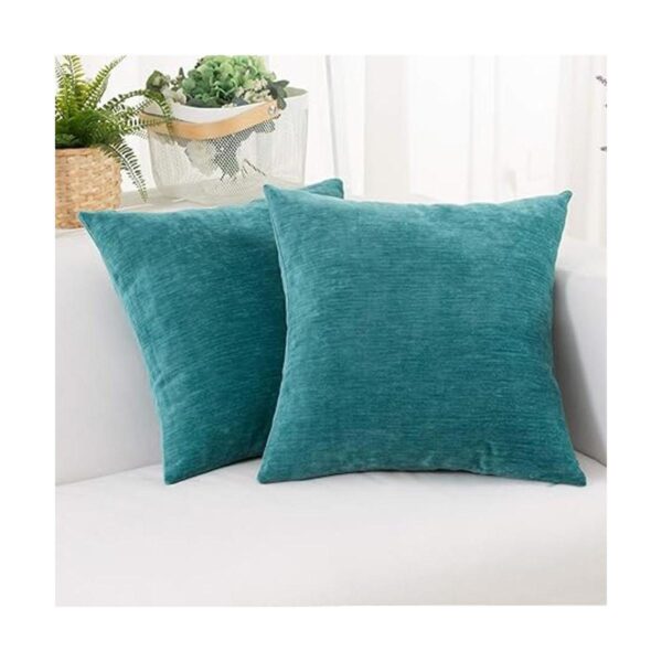 HWY 50 Fundas de almohada color verde azulado de 16 x 16