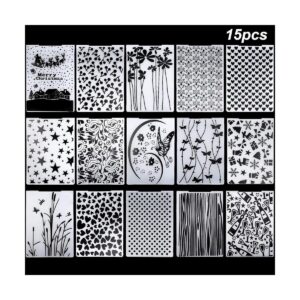 15 carpetas en relieve de 5.7 x 4.2 pulgadas plantilla de_1