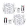 JMEXSUSS Paquete de 2 100 luces LED de hadas LED que