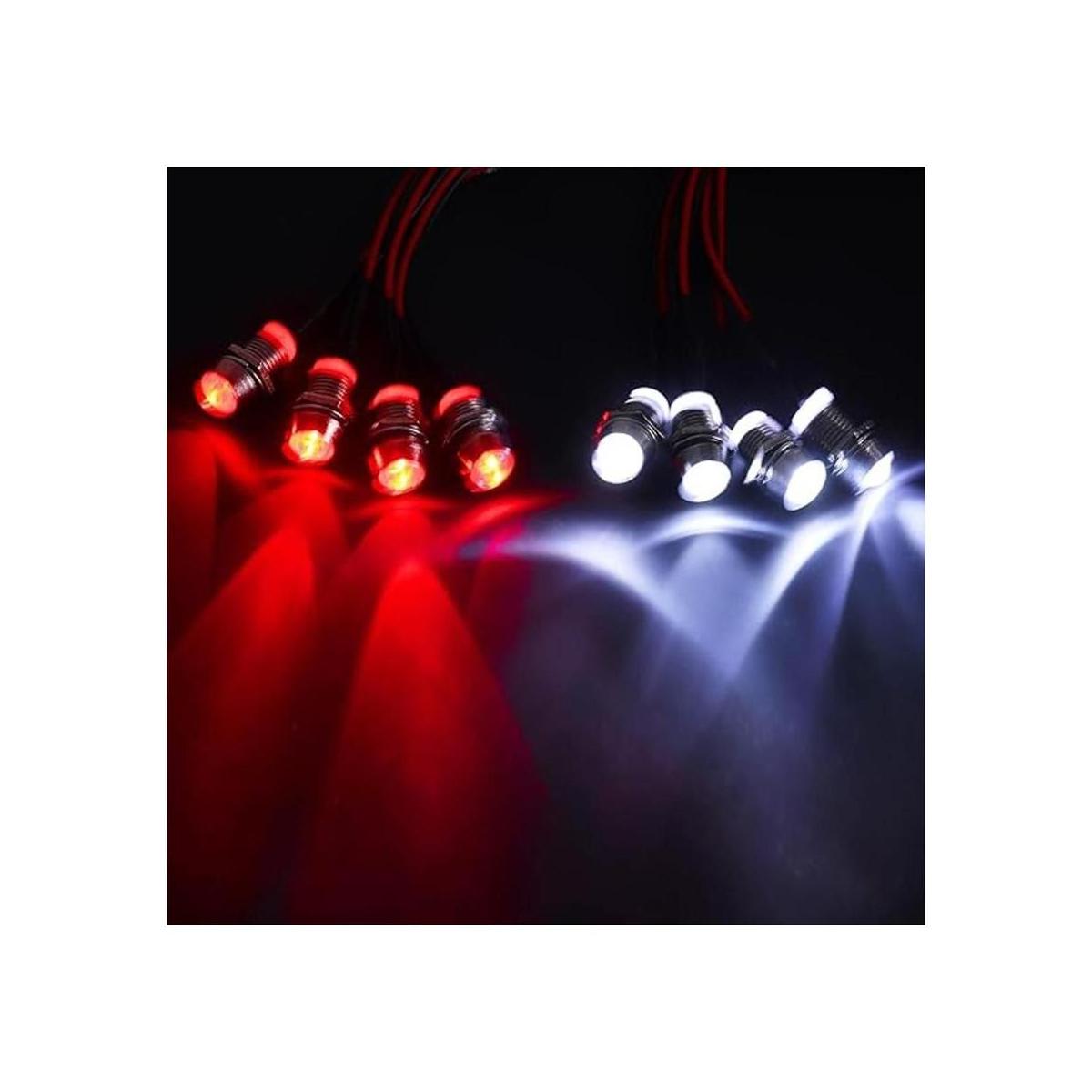 Hobbypark RC Car 8 LED Kit de luz faros traseros LED