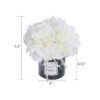 Juego de florero de simulación con pequeña planta en_3