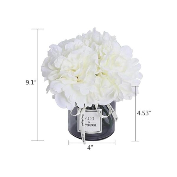 Juego de florero de simulación con pequeña planta en_3