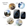 Timbre inalámbrico kit de campana de puerta impermeable_6