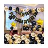 Decoraciones de cumpleaños de oro negro Juego de_1