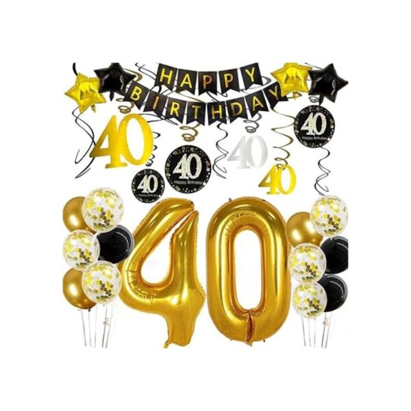 Decoraciones de 40 cumpleaños para hombres y mujeres_4