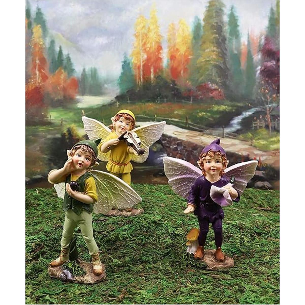 Ebros Set de regalo de 3 coloridas figuras de hadas en el