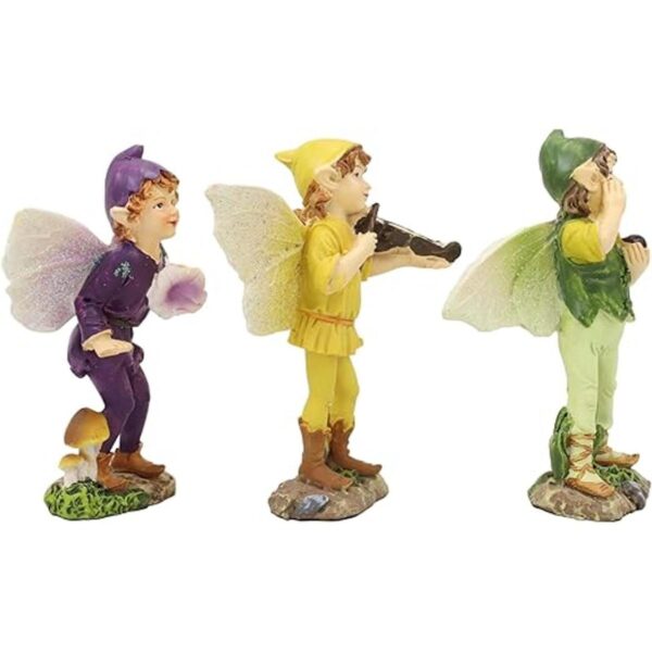Ebros Set de regalo de 3 coloridas figuras de hadas en el_5