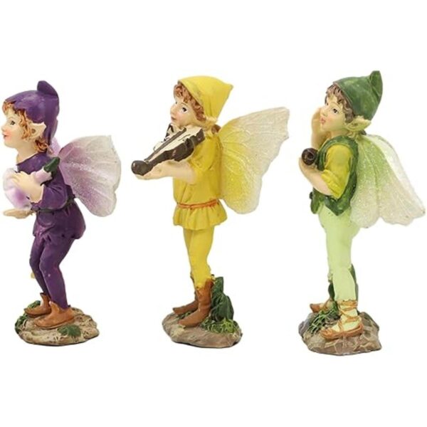 Ebros Set de regalo de 3 coloridas figuras de hadas en el_4