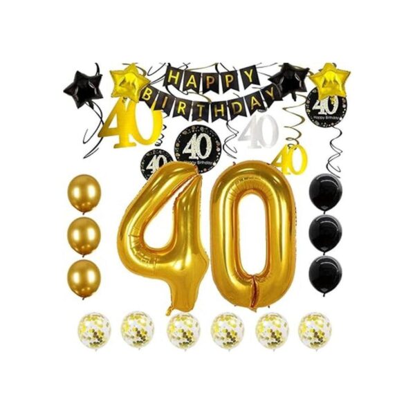 Decoraciones de 40 cumpleaños para hombres y mujeres_3