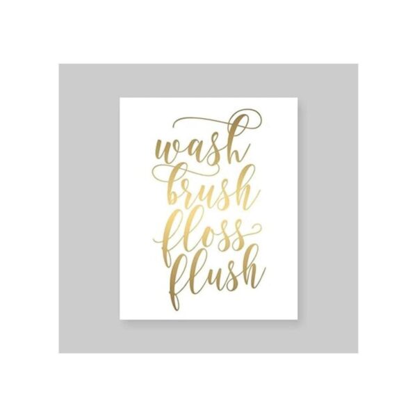 Susie Arts 8X10 Póster metálico para pared de baño sin_2