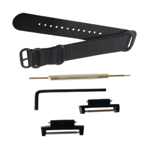 Tonystrap Correa de reloj negra de 0.866 in correa de_1