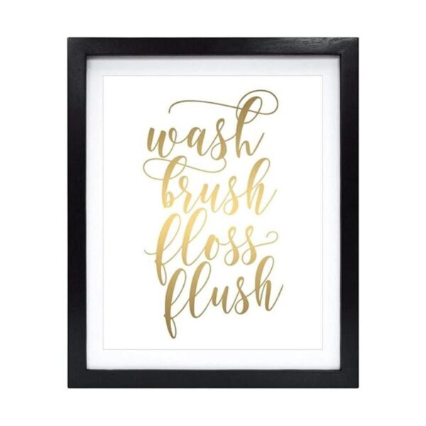 Susie Arts 8X10 Póster metálico para pared de baño sin_1