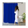 NTETSN YLYYNT2478 Cortina de ducha clásica de color azul_2