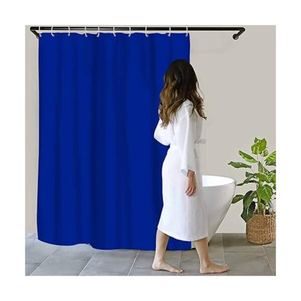 NTETSN YLYYNT2478 Cortina de ducha clásica de color azul_2