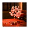 Snokip Lámpara de árbol de rosas con 32 luces LED de rosa_3