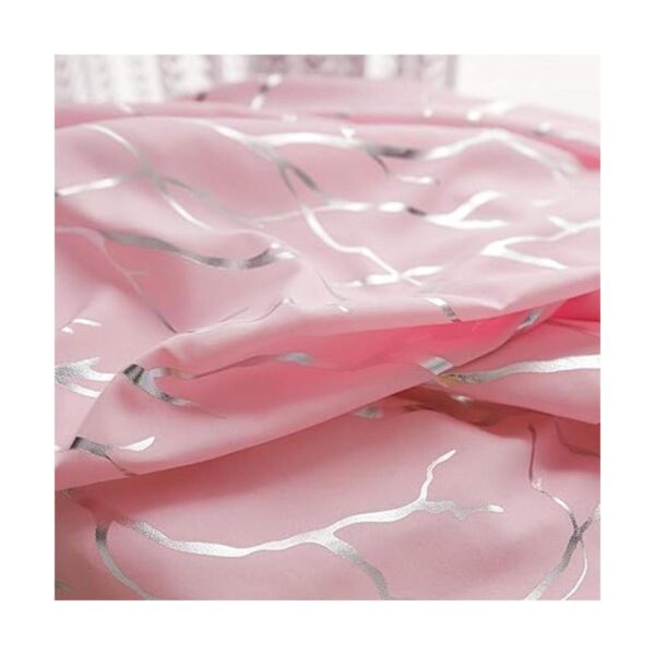 Juego de cortina de ducha artística rosa cortina de ducha_6