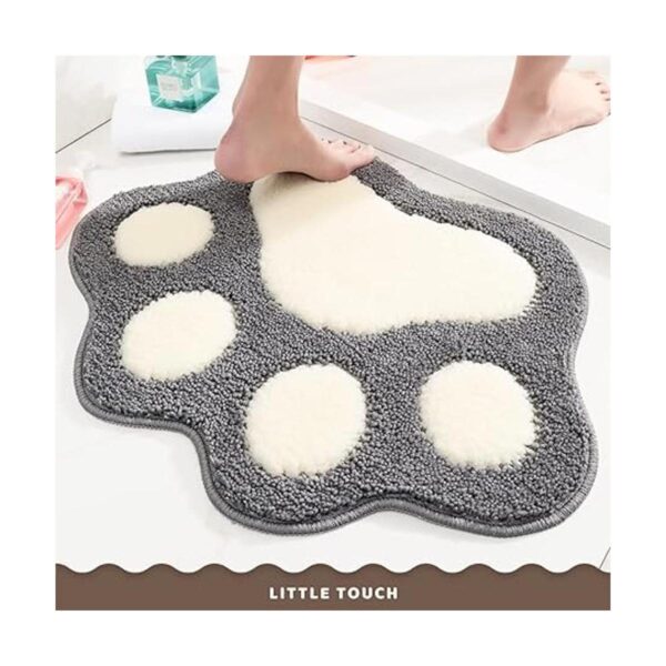 Alfombra de baño antideslizante en forma de pata de 17.7 x