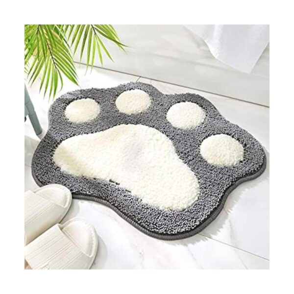 Alfombra de baño antideslizante en forma de pata de 17.7 x
