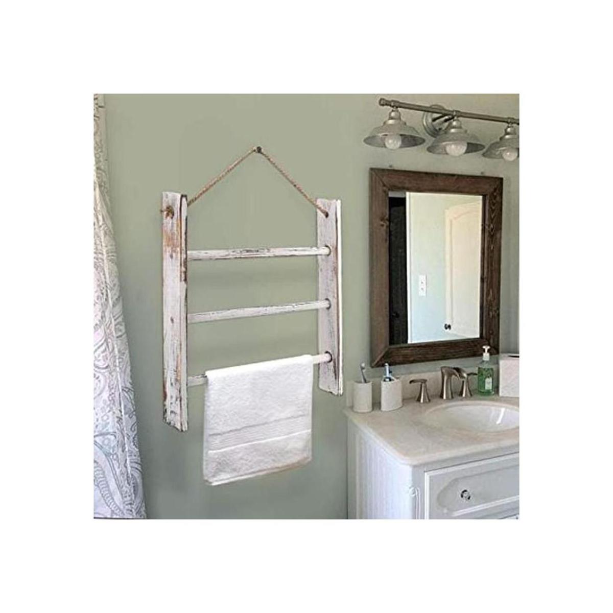 Toallero de mano para baño escaleras de manta para la