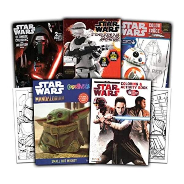 Star Wars Libros para colorear para niños Paquete con 5_1