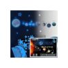 Calcomanías de pared con sistema solar azul que brillan en_5