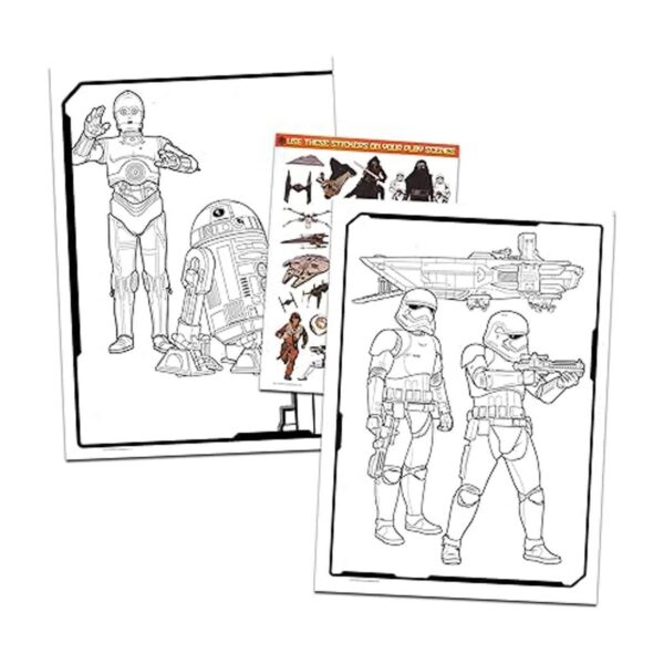 Star Wars Libros para colorear para niños Paquete con 5_2