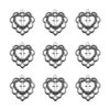 JKJF Colgantes de cruz con forma de corazón para_1