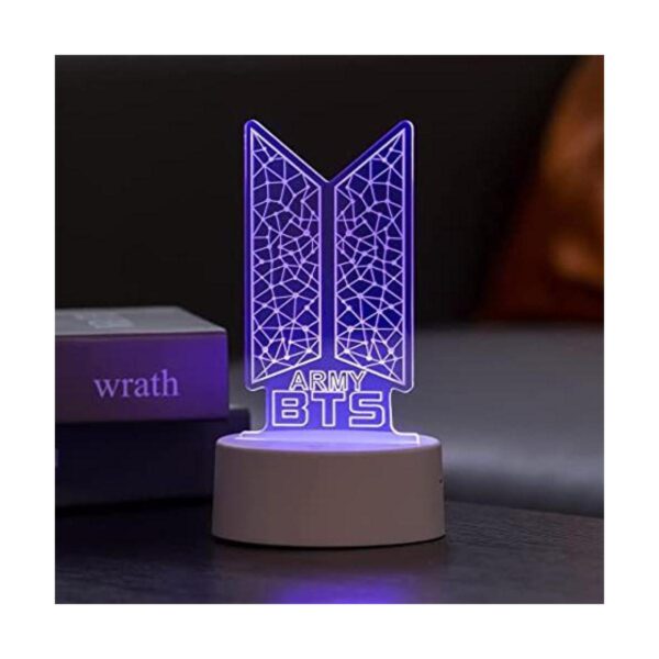 Kpop Bangtan Boys Lámpara nocturna de acrílico LED de 7_1