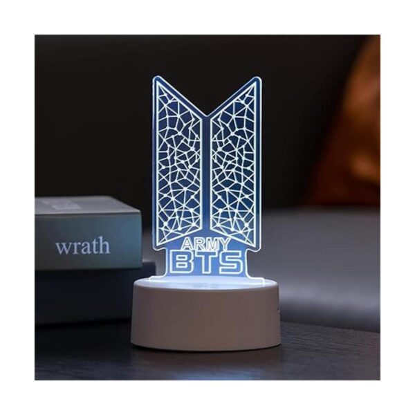 Kpop Bangtan Boys Lámpara nocturna de acrílico LED de 7_2