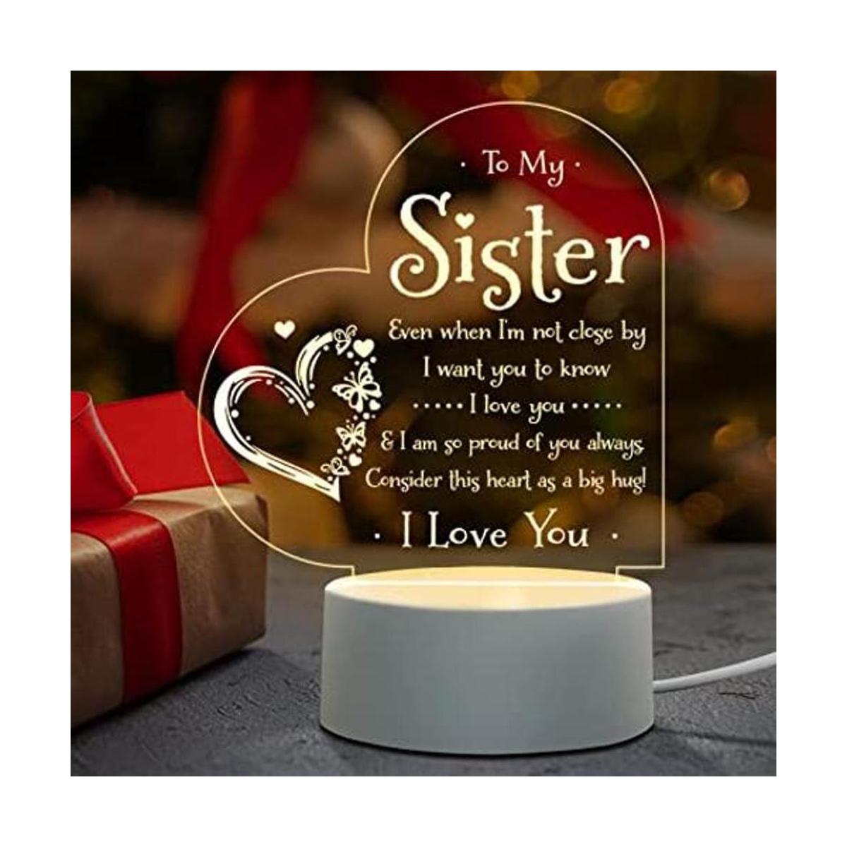Regalos para hermana luz nocturna para mi hermana